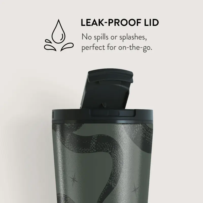 Burga Poison - Travel Mug 500ml with Flap & Straw Set - 2974760