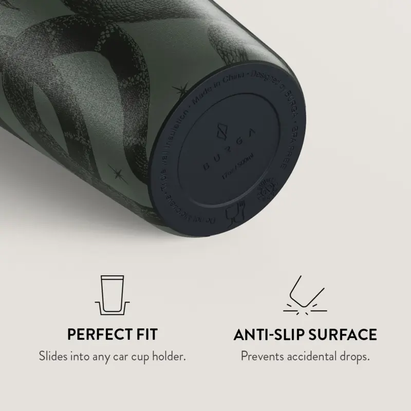 Burga Poison - Travel Mug 500ml with Flap & Straw Set - 2974760