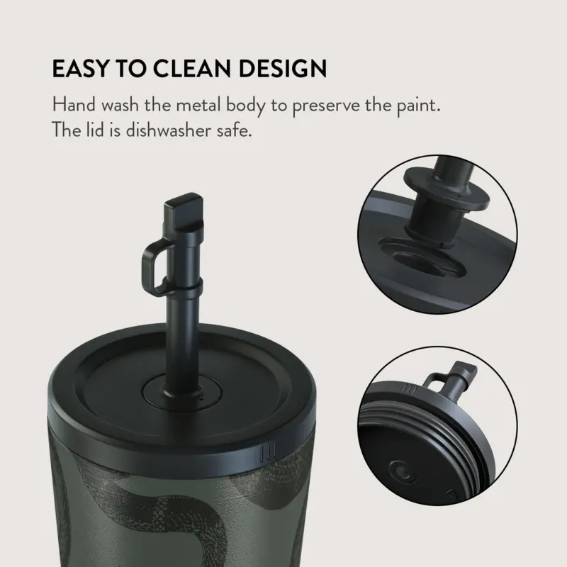 Burga Poison - Travel Mug 500ml with Flap & Straw Set - 2974760