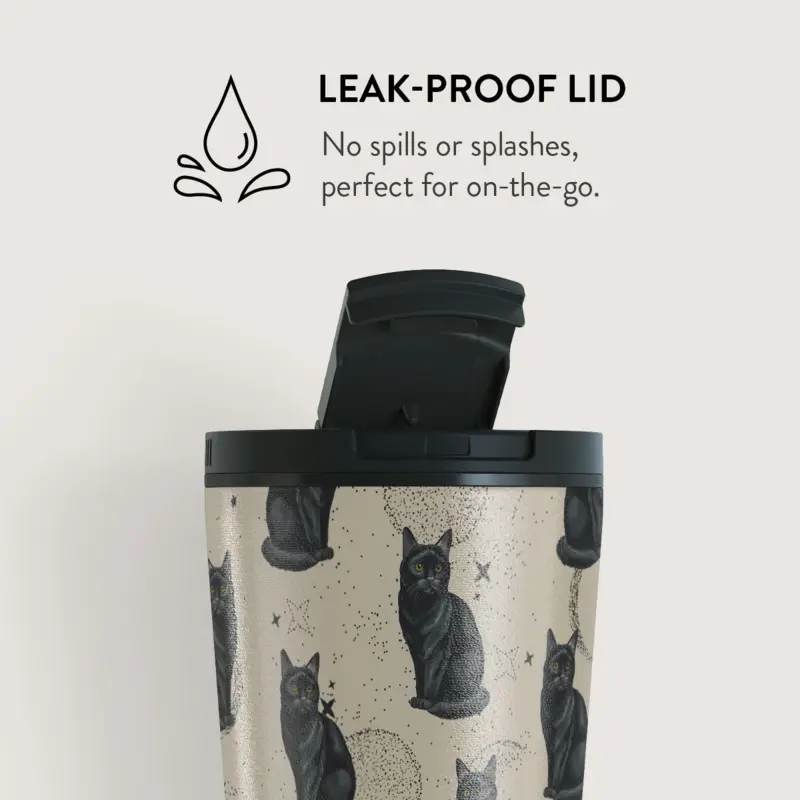 Burga Salem - Travel Mug 500ml with Flap & Straw Set - 2974796