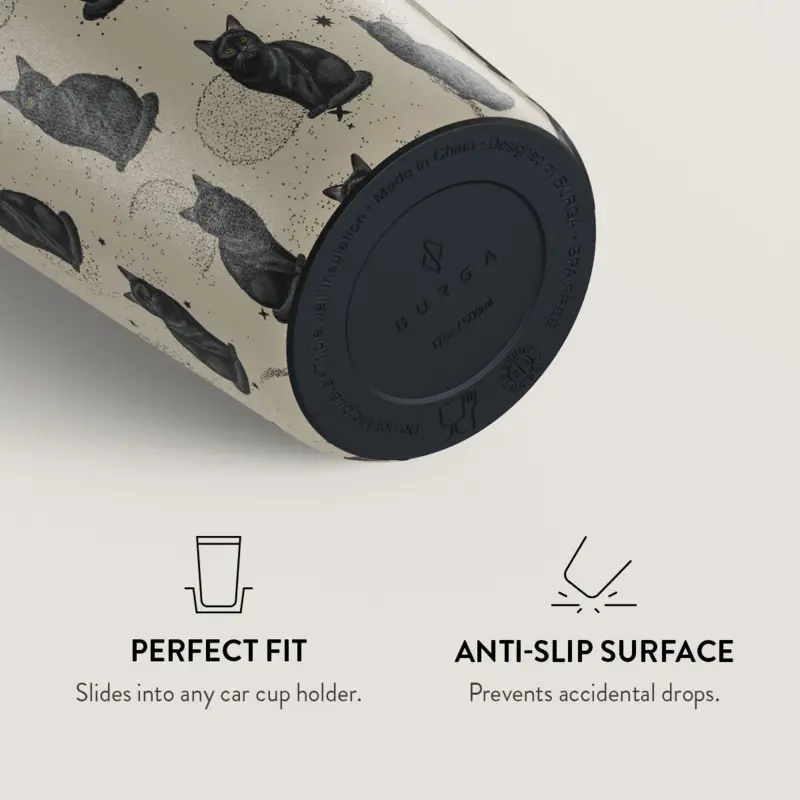 Burga Salem - Travel Mug 500ml with Flap & Straw Set - 2974796