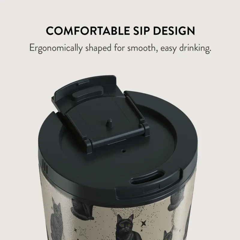 Burga Salem - Travel Mug 500ml with Flap & Straw Set - 2974796