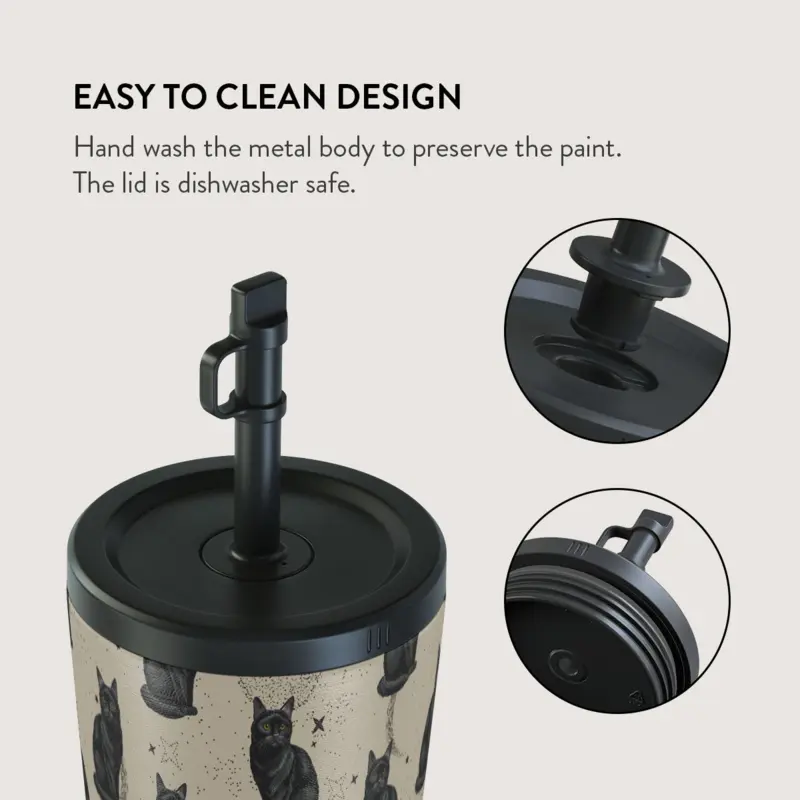 Burga Salem - Travel Mug 500ml with Flap & Straw Set - 2974796