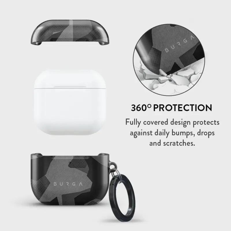 Burga Night Black Camo - Apple AirPods 4 & AirPods 4 ANC Case - 2999622