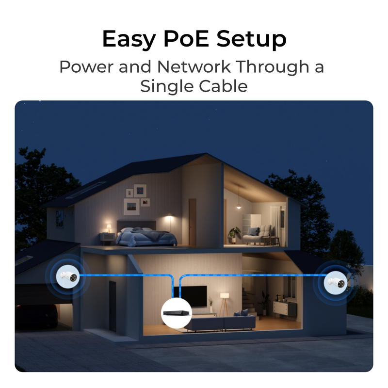 Reolink CX810 PoE Cam Outdoor 4K ColorX Night Vision White - 3022173