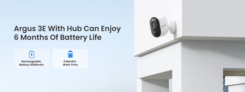 Reolink Home Hub with 2xArgus 3E Battery Cam Outdoor/Indoor White - 3022425