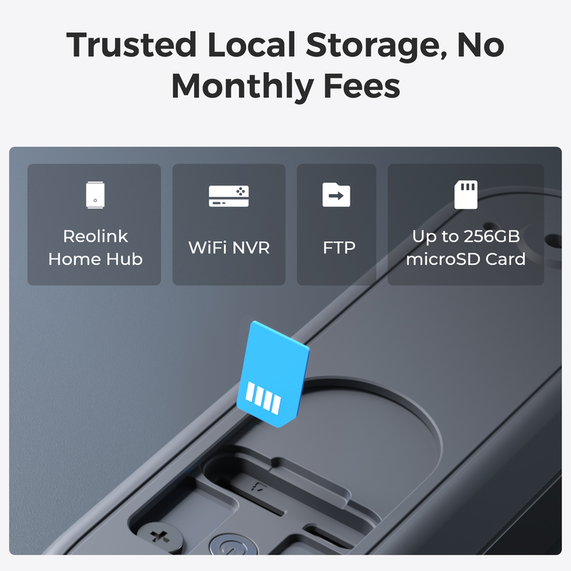 Reolink Video Doorbell (Battery) Smart 2K Wi-Fi Black - 3022634