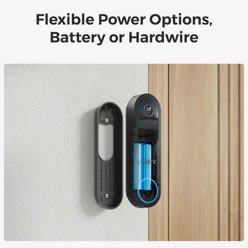 Reolink Video Doorbell (Battery) Smart 2K Wi-Fi Black - 3022634