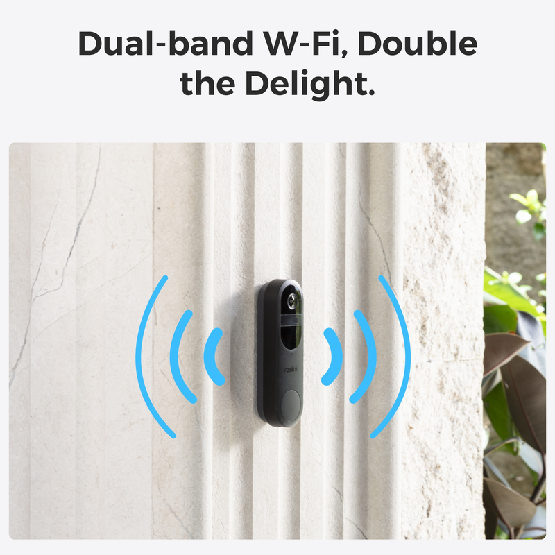 Reolink Video Doorbell (Battery) Smart 2K Wi-Fi Black - 3022634