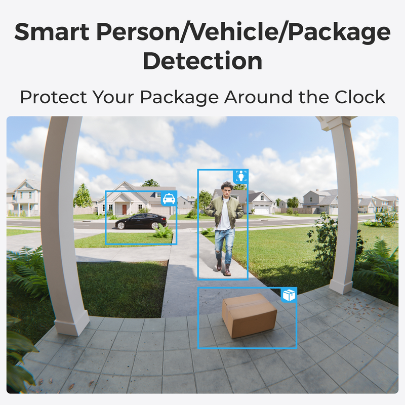 Reolink Video Doorbell (Battery) Smart 2K Wi-Fi Black - 3022634