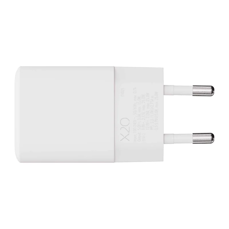 X2O 25W Home Charger USB-C GaN White - 3401005