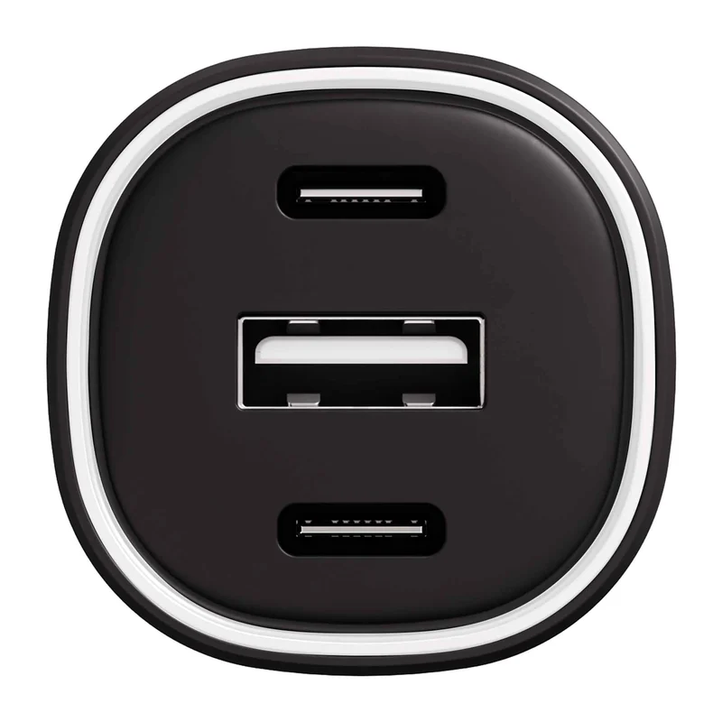 X2O 60W Tripple Car Charger USB-C/C/A Black - 3401014