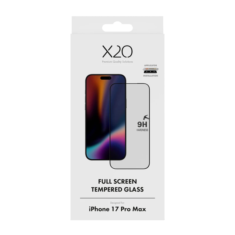 X2O Full Screen Tempered Glass Apple iPhone 17 Pro Max - 3410002
