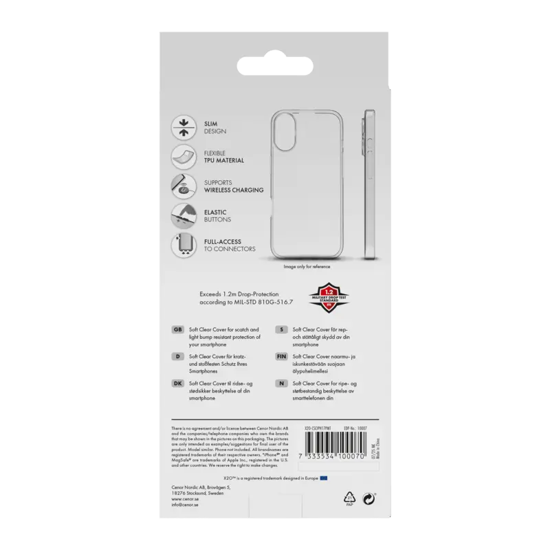 X2O Clear Soft Cover Apple iPhone 17 Pro Max Transparent - 3410007