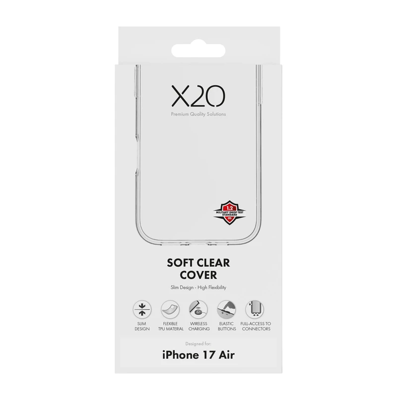 X2O Clear Soft Cover Apple iPhone Air Transparent - 3410024