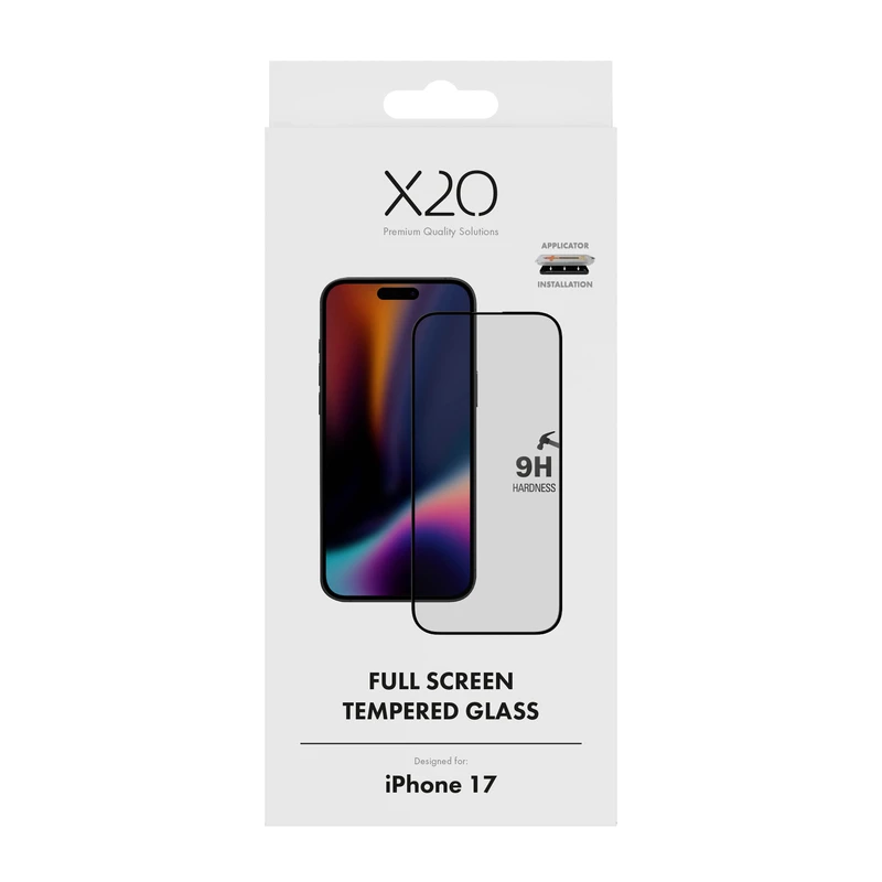 X2O Full Screen Tempered Glass Apple iPhone 17 - 3410027