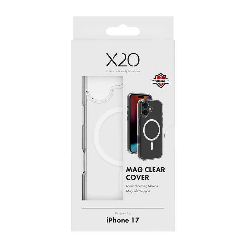 X2O Mag Clear Cover Apple iPhone 17 Transparent - 3410032