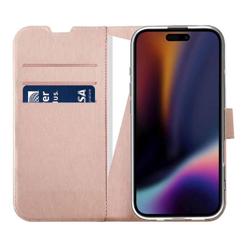 X2O Classic Wallet Apple iPhone 17 Rose Gold - 3410036