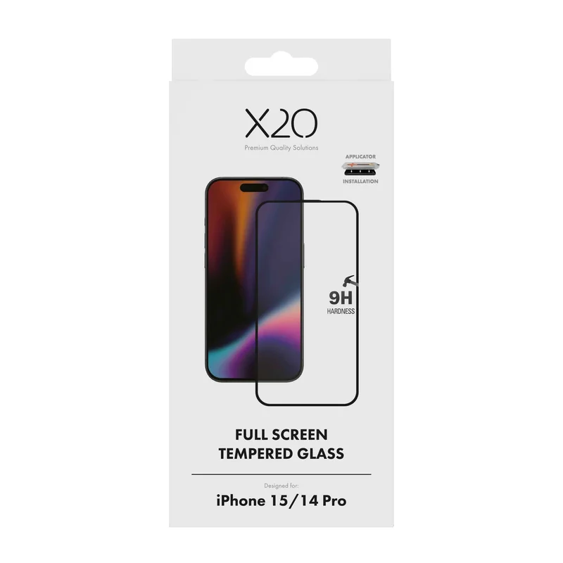 X2O Full Screen Tempered Glass Apple iPhone 15/14 Pro - 3410041