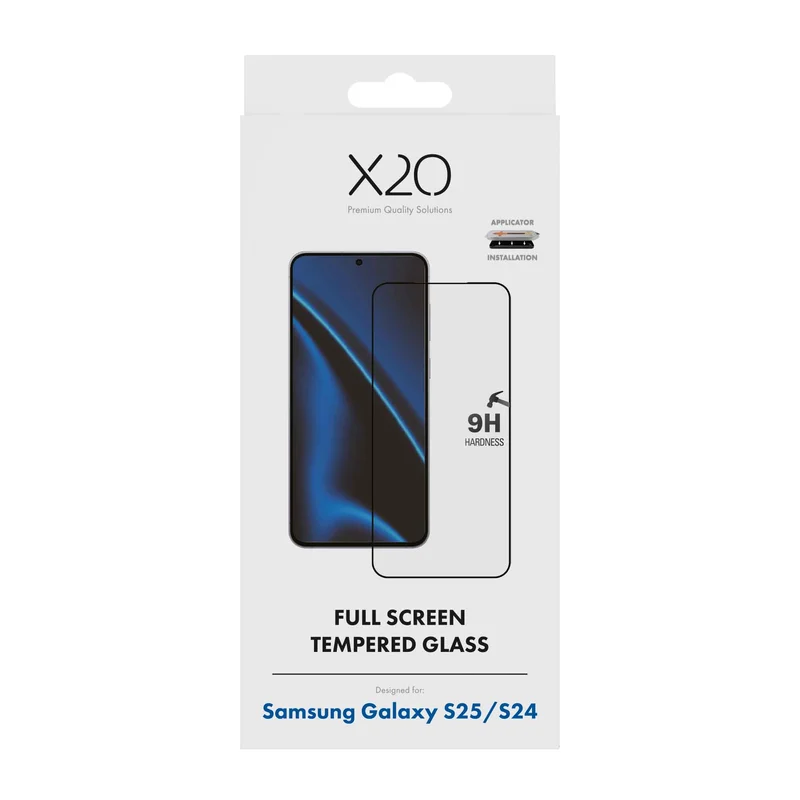 X2O Full Screen Tempered Glass Samsung Galaxy S25/S24 - 3410043