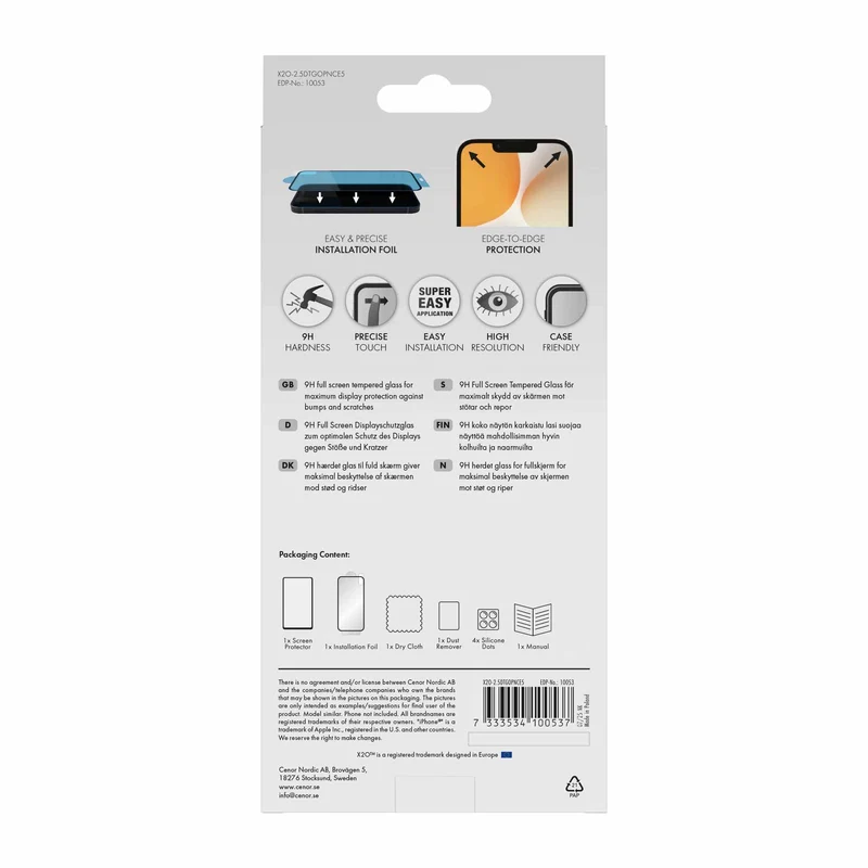X2O Full Screen Protection Glass OnePlus Nord CE5 - 3410053