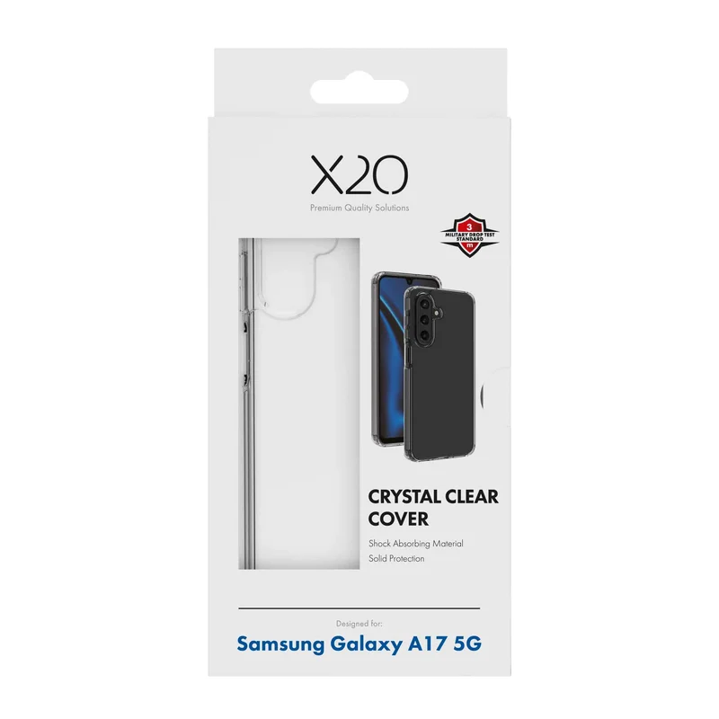 X2O Crystal Clear Cover Samsung Galaxy A17 5G Clear - 3410063