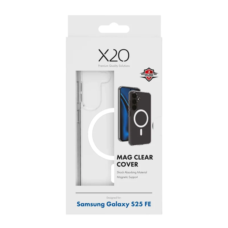 X2O Mag Clear Cover Samsung Galaxy S25 FE Clear - 3410066