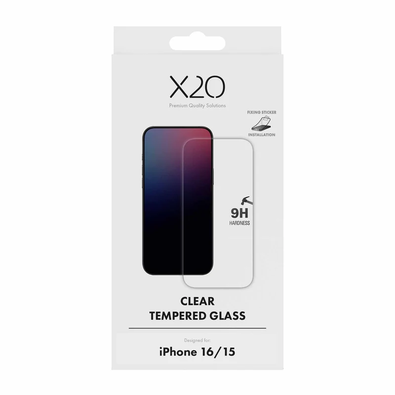 X2O Tempered Glass Apple iPhone 16/15 - 3410067