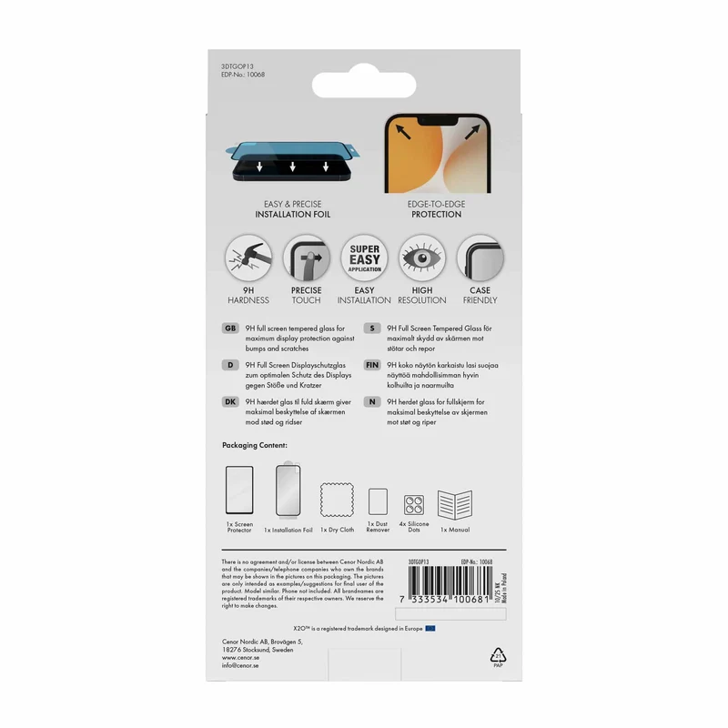 X2O Full Screen 3D Tempered Glass OnePlus 13 - 3410068