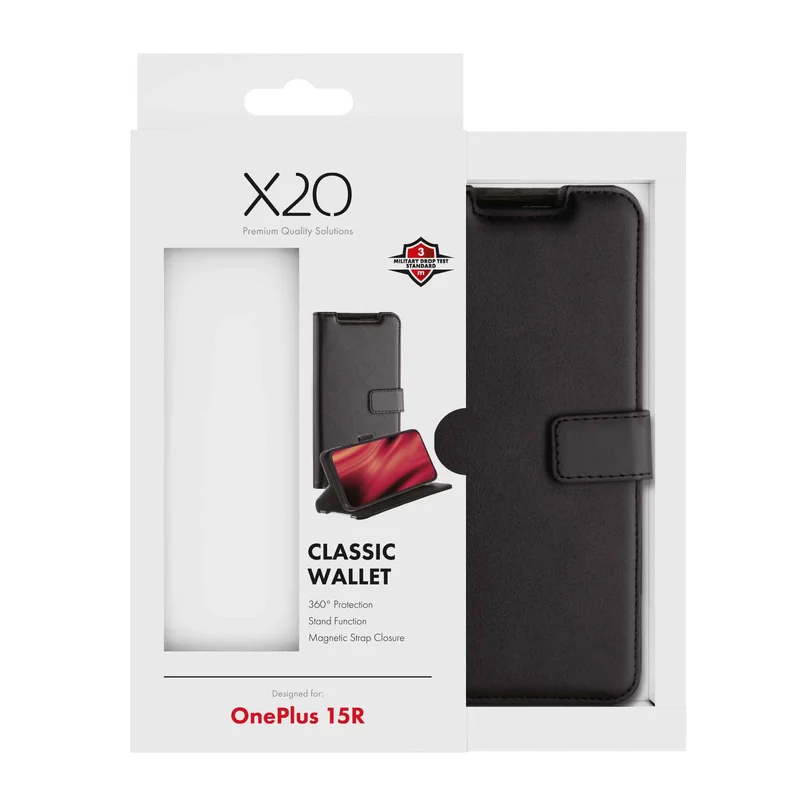 X2O Classic Wallet OnePlus 15R Black - 3410105