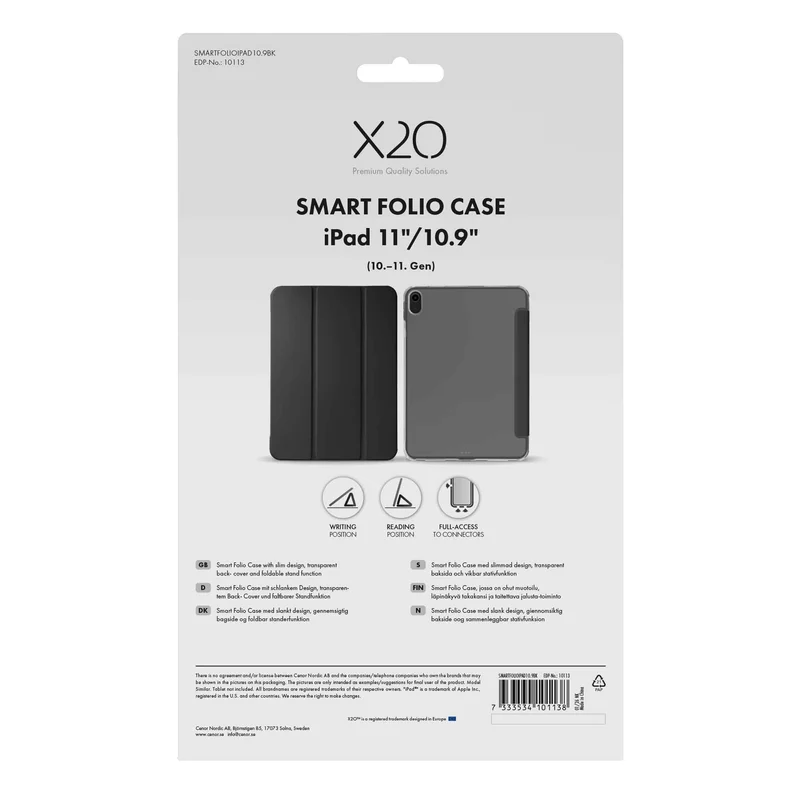 X2O Smart Folio Case Apple iPad 11