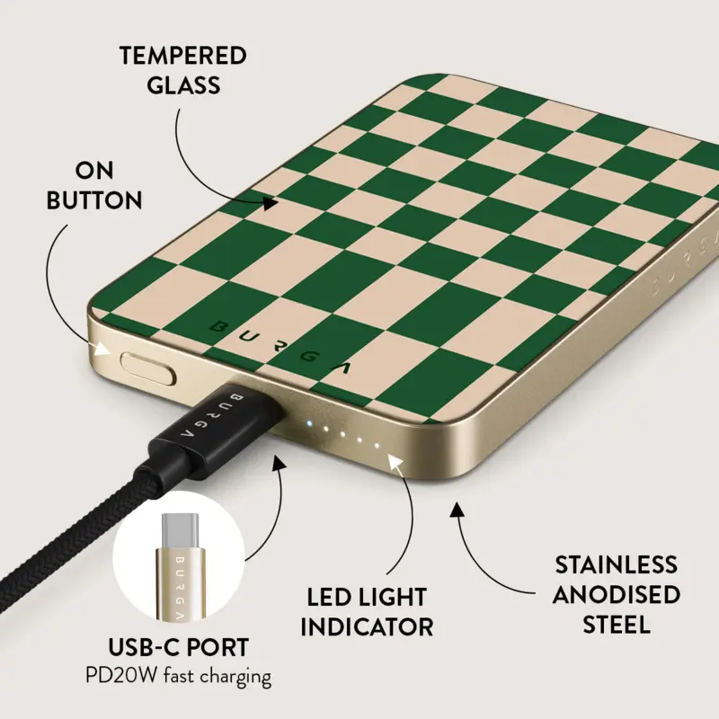 Burga Ivy League - MagSafe Power Bank 5000 mAh Gold - 4108237