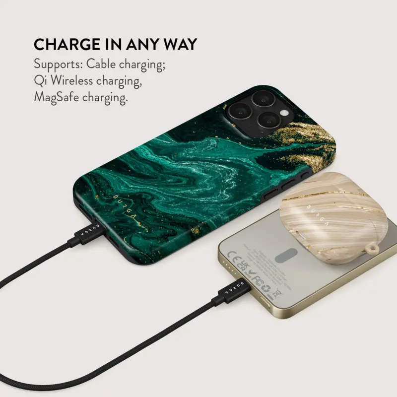 Burga Emerald Pool - MagSafe Power Bank 5000 mAh Gold - 4108379