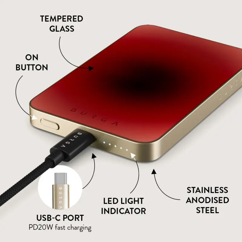 Burga No Talking - MagSafe Power Bank 5000 mAh Gold - 4108579