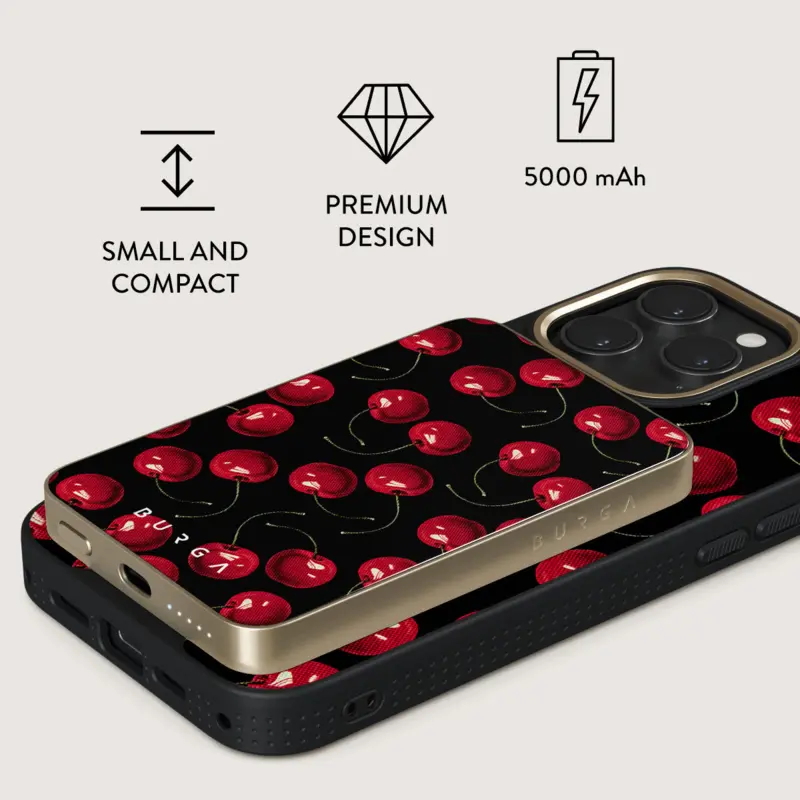Burga Cherrybomb - MagSafe Power Bank 5000 mAh Gold - 4108581