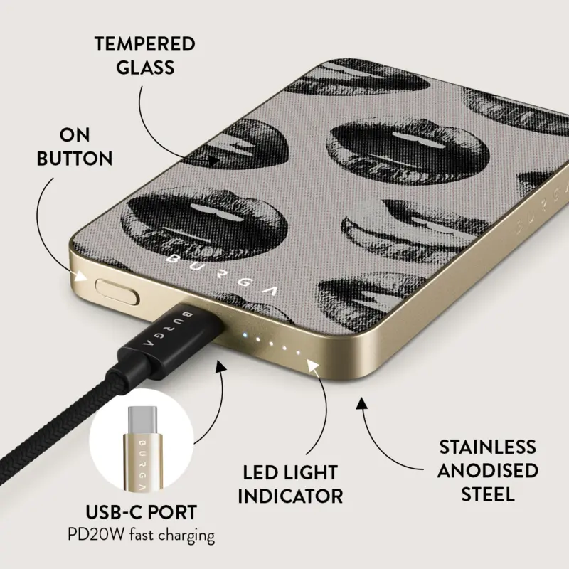 Burga Next Mistake - MagSafe Power Bank 5000 mAh Gold - 4108583