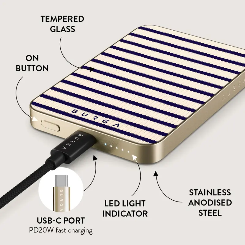 Burga Old Money - MagSafe Power Bank 5000 mAh Gold - 4108665