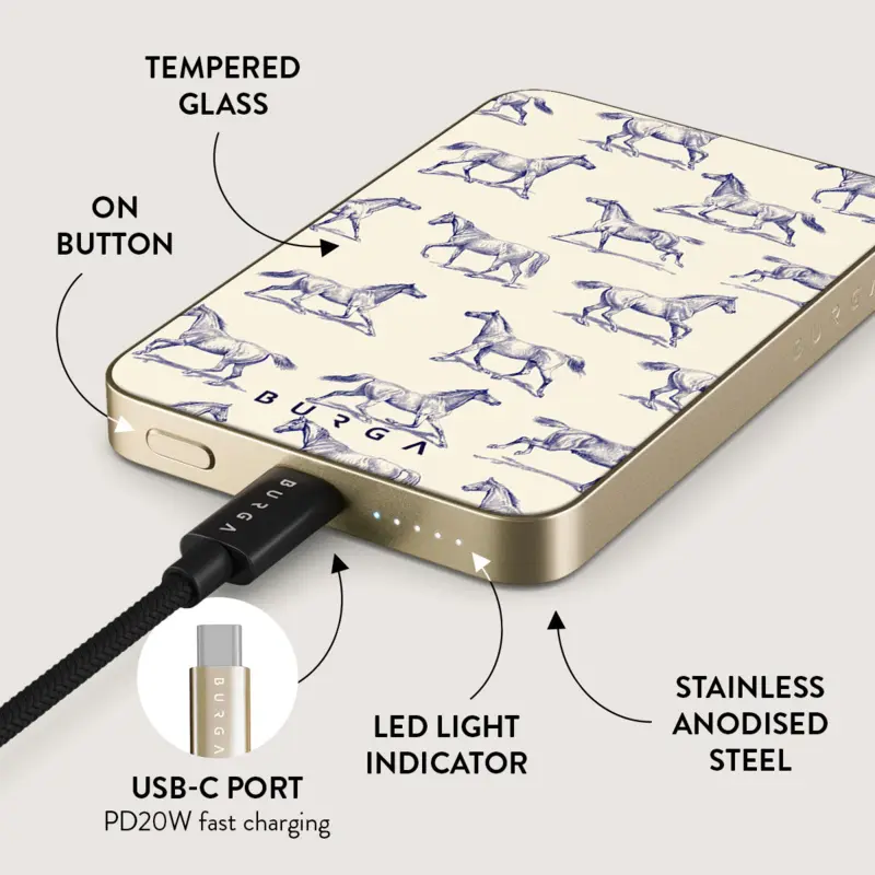 Burga Derby Race - MagSafe Power Bank 5000 mAh Gold - 4108669