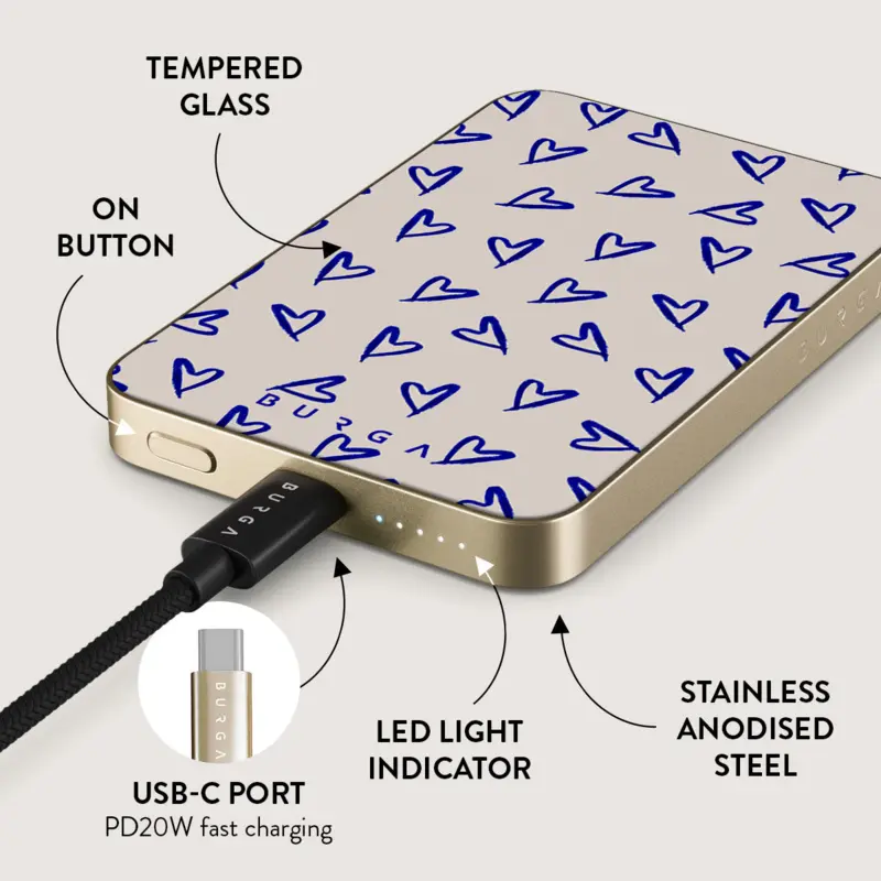 Burga Love Me Right - MagSafe Power Bank 5000 mAh Gold - 4108781