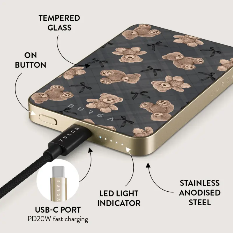 Burga BFF - MagSafe Power Bank 5000 mAh Gold - 4108787