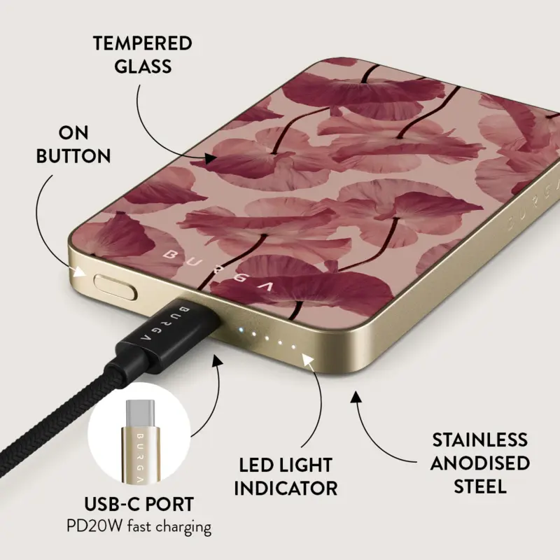 Burga Tender Kiss - MagSafe Power Bank 5000 mAh Gold - 4108805