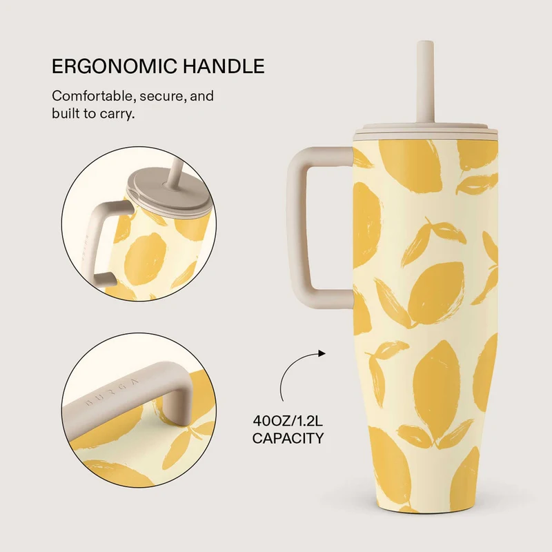 Burga Lemon Tart - Leakproof Tumbler 1.2L - 4152825
