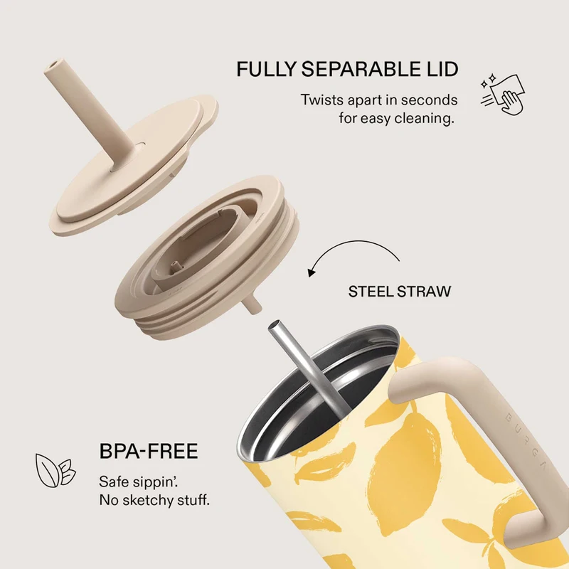 Burga Lemon Tart - Leakproof Tumbler 1.2L - 4152825