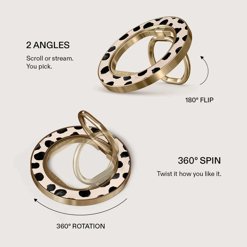 Burga Almond Latte - Magnetic Ring Holder Gold - 4153357