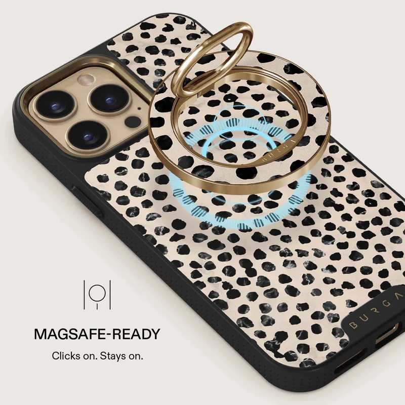 Burga Almond Latte - Magnetic Ring Holder Gold - 4153357