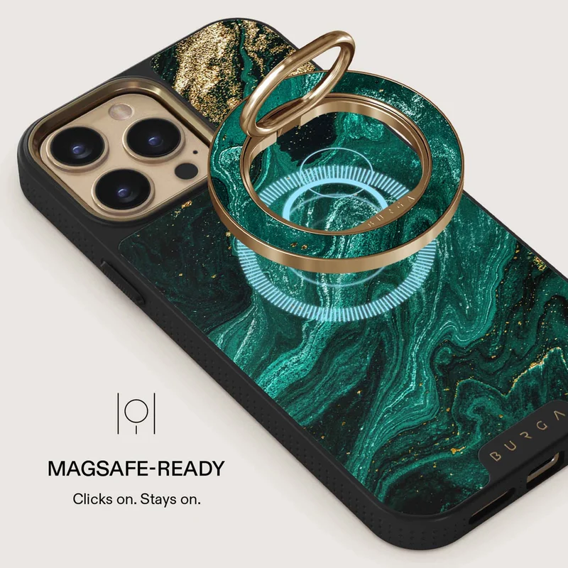 Burga Emerald Pool - Magnetic Ring Holder Gold - 4153359