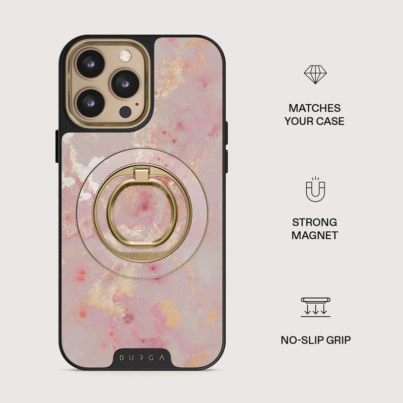 Burga Golden Coral - Magnetic Ring Holder Gold - 4153461