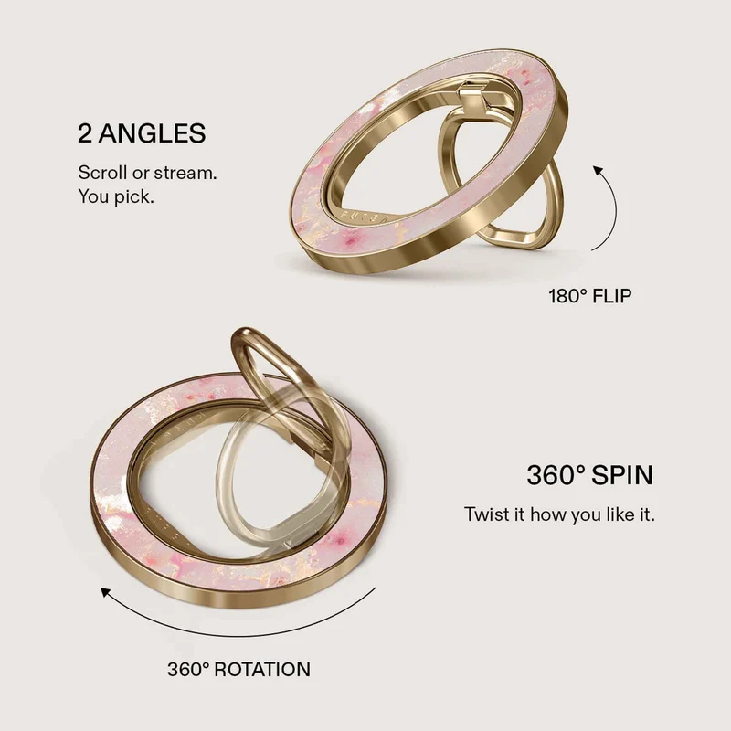 Burga Golden Coral - Magnetic Ring Holder Gold - 4153461