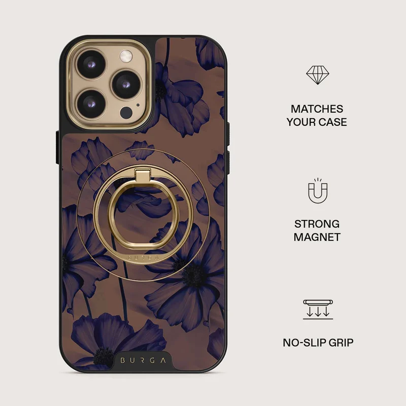 Burga Velvet Night - Magnetic Ring Holder Gold - 4153549