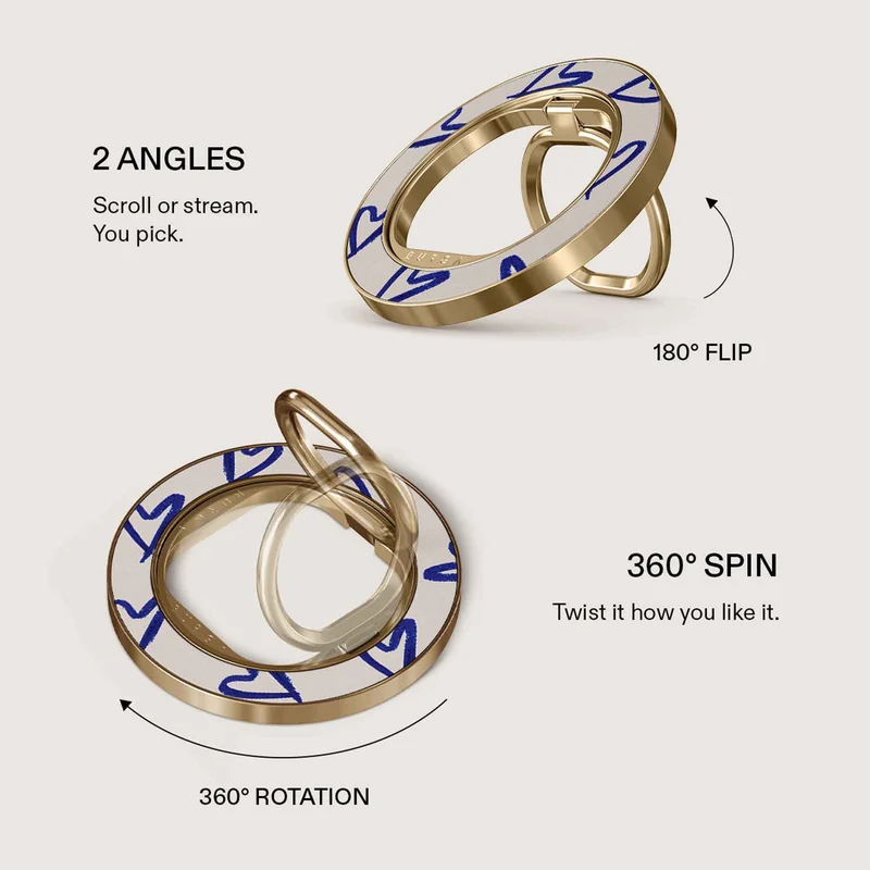 Burga Love Me Right - Magnetic Ring Holder Gold - 4153695